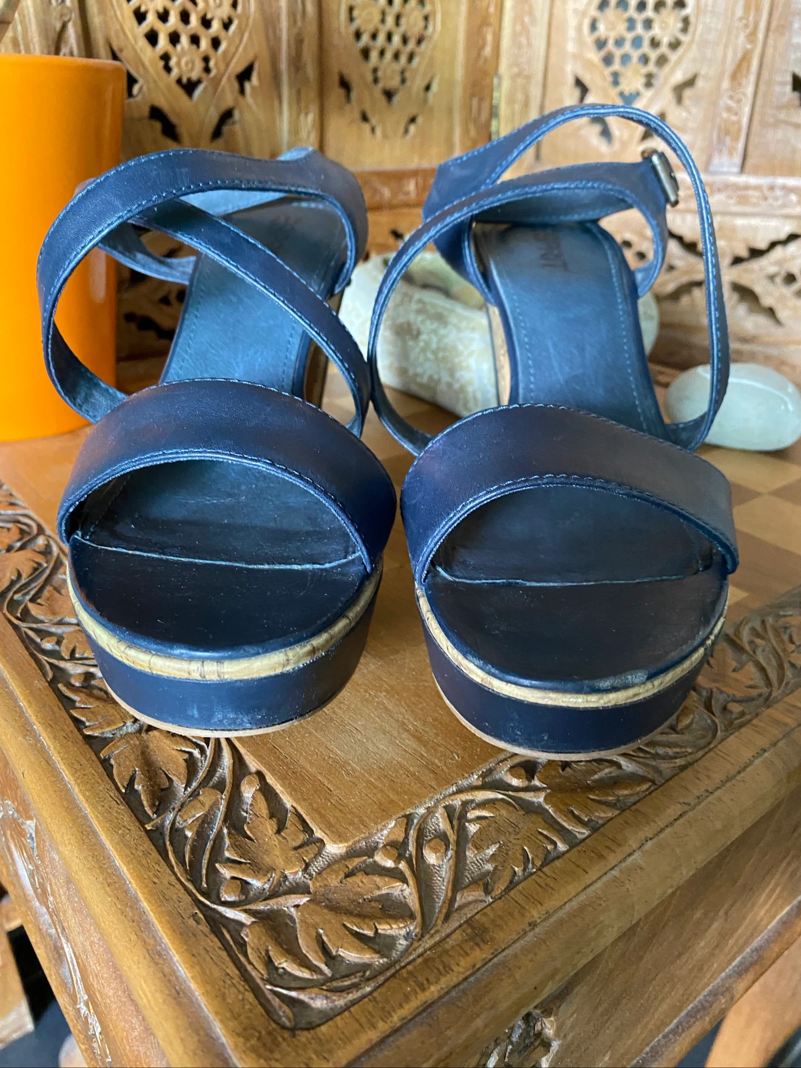 Sapatos de plataforma Esprit tamanho 40 azuis – photo 2